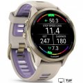 Умные часы Garmin Forerunner 970 47 мм (бежевый/фиолетовый)
