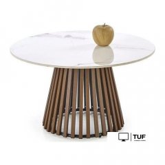 Журнальный столик Halmar Carina (бежевый мрамор/орех)