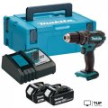 Ударная дрель-шуруповерт Makita DHP482RFJ (с 2-мя АКБ, кейс)