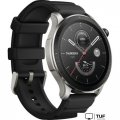 Умные часы Amazfit GTR 4 (серебристый, с черным ремешком из фторэластомера)