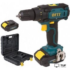Дрель-шуруповерт FIT CD-14WC (с 2-мя АКБ, кейс)