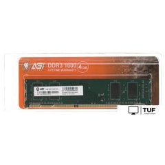 Оперативная память AGI UD128 4ГБ DDR3 1600 МГц AGI160004UD128
