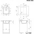 Кухонная мойка MAUNFELD Perla 425 MFQS-425B (черный)