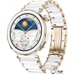 Умные часы Huawei Watch GT 5 Pro 42 мм (керамический белый)