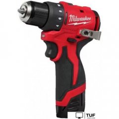 Дрель-шуруповерт Milwaukee M12 BLDDRC-202C 4933499686 (с 2-мя АКБ, кейс)