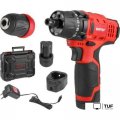 Дрель-шуруповерт Wortex LX BD 1215 Li Set 1326470 (с 2-мя АКБ, кейс)