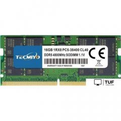 Оперативная память Tecmiyo 16ГБ DDR5 SODIMM 4800 МГц 16GB-DDR5-4800S-G