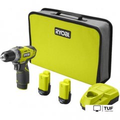 Дрель-шуруповерт Ryobi RCD1201-220S 5133005059 (с 2-мя АКБ, сумка)