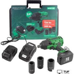 Гайковерт RockForce RF-WT02F1162 (с 2-мя АКБ, кейс)