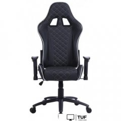 Игровое (геймерское) кресло CACTUS CS-CHR-030BLS (черный/серебристый)