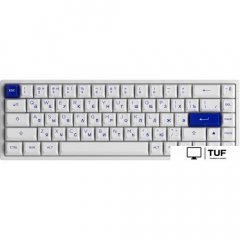 Клавиатура Akko 3068B Plus White & Blue (Akko CS Jelly Pink)