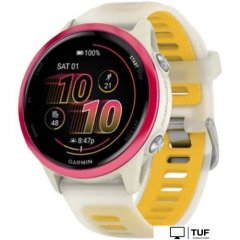 Умные часы Garmin Forerunner 570 42 мм (бежевый/розовый)
