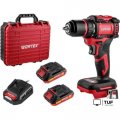 Дрель-шуруповерт Wortex BD 2025-1 DLi 1329838 (с 2-мя АКБ, кейс)