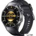 Умные часы Huawei Watch GT 6 Pro 46 мм (черный, с черным силиконовым ремешком, международная версия)