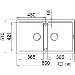 Кухонная мойка Elleci Best 450 Light Grey K97