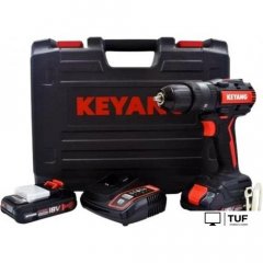Дрель-шуруповерт Keyang DD18BL-W Set (с 2-мя АКБ, кейс)