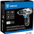 Дрель-шуруповерт Deko DKCD12V Snow White Set1 083-1106 (с 1-им АКБ)