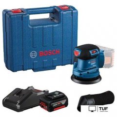 Эксцентриковая шлифмашина Bosch GEX 185-LI Professional 06013A5021 (с 1-м АКБ, кейс)