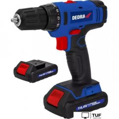 Дрель-шуруповерт Dedra DED7878B (с 2-мя АКБ 1.5 Ач, кейс)