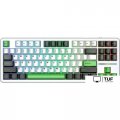 Клавиатура AULA F87 (белый/зеленый/черный)