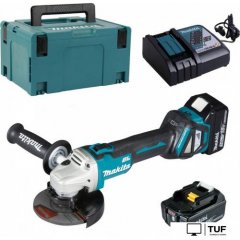 Угловая шлифмашина Makita DGA511RTJ (с 2-мя АКБ 5 Ач, кейс)
