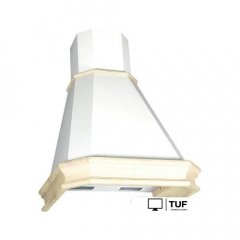 Кухонная вытяжка Elikor Пергола 90П-650-П3Л 281755 (бежевый/дуб неокрашенный, съемное обрамление)