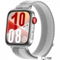 Умные часы Huawei Watch FIT 4 (серебристый, с серым нейлоновым ремешком, международная версия)