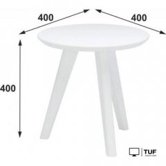 Журнальный столик Мебелик Лоренцо малый (молочный дуб)