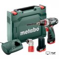 Дрель-шуруповерт Metabo PowerMaxx BS Quick Basic 600156950 (с 2-мя АКБ, кейс, 2 патрона)