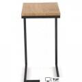 Приставной столик Halmar Nisa (дуб золотой/черный)