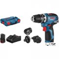 Дрель-шуруповерт Bosch GSR 12V-35 FC Professional 06019H3000 (с 2-мя АКБ, кейс)