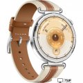 Умные часы Huawei Watch GT 6 41 мм (серебристый, с коричневым кожаным ремешком, международная версия)