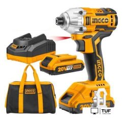 Винтоверт Ingco Industrial CIRLI2002 (с 2-мя АКБ, сумка)