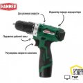 Дрель-шуруповерт Hammer ACD12CS (с 1-им АКБ)