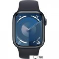 Умные часы Apple Watch Series 9 41 мм (алюминиевый корпус, полуночный/полуночный, спортивный силиконовый ремешок M/L)