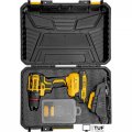 Дрель-шуруповерт Denzel CDH-BL-20 (с 2-мя АКБ, кейс)