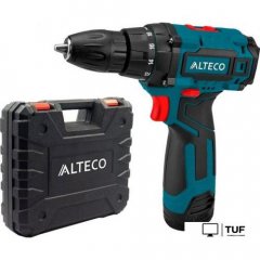 Дрель-шуруповерт Alteco CD 1210.1 Li X2 33503 (с 2-мя АКБ, кейс)