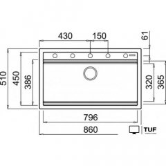 Кухонная мойка Elleci Best 360 Aluminium M79