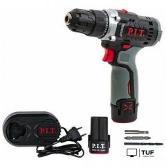 Дрель-шуруповерт P.I.T. PBM12K-10A/2 (с 2-мя АКБ, кейс)