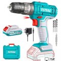 Дрель-шуруповерт Total TIDLI1228 (с 1-м АКБ, кейс, оснастка)