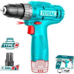 Дрель-шуруповерт Total TDLI12428 (с 1-м АКБ, без ЗУ)