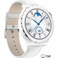 Умные часы Huawei Watch GT 3 Pro Ceramic 43 мм (белый/кожа)