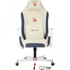 Игровое (геймерское) кресло A4Tech Bloody GC-830 (белый/синий)