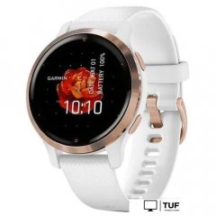 Умные часы Garmin Venu 2S (розовое золото/белый)