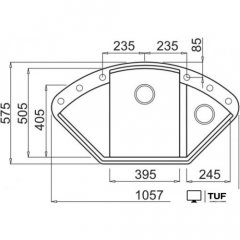 Кухонная мойка Elleci Easy Corner Ghisa 70