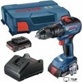 Ударная дрель-шуруповерт Bosch GSB 18V-50 Professional 06019H5120 (с 2-мя АКБ, кейс)