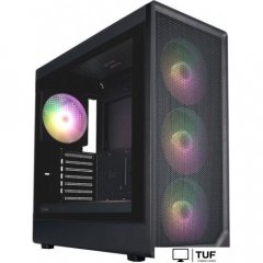 Корпус 1stPlayer AU8 ARGB AU8-BK-4FE7-14 (черный)