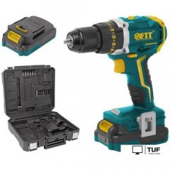 Ударная дрель-шуруповерт FIT CD-20LLC (с 2-мя АКБ, кейс)