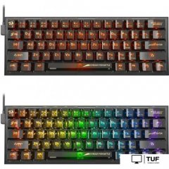 Клавиатура Redragon Fizz (прозрачный/черный)