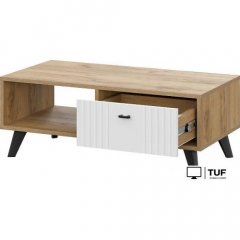 Журнальный столик SV-Мебель Милан 00-00108379 (дуб золотой/белый матовый)